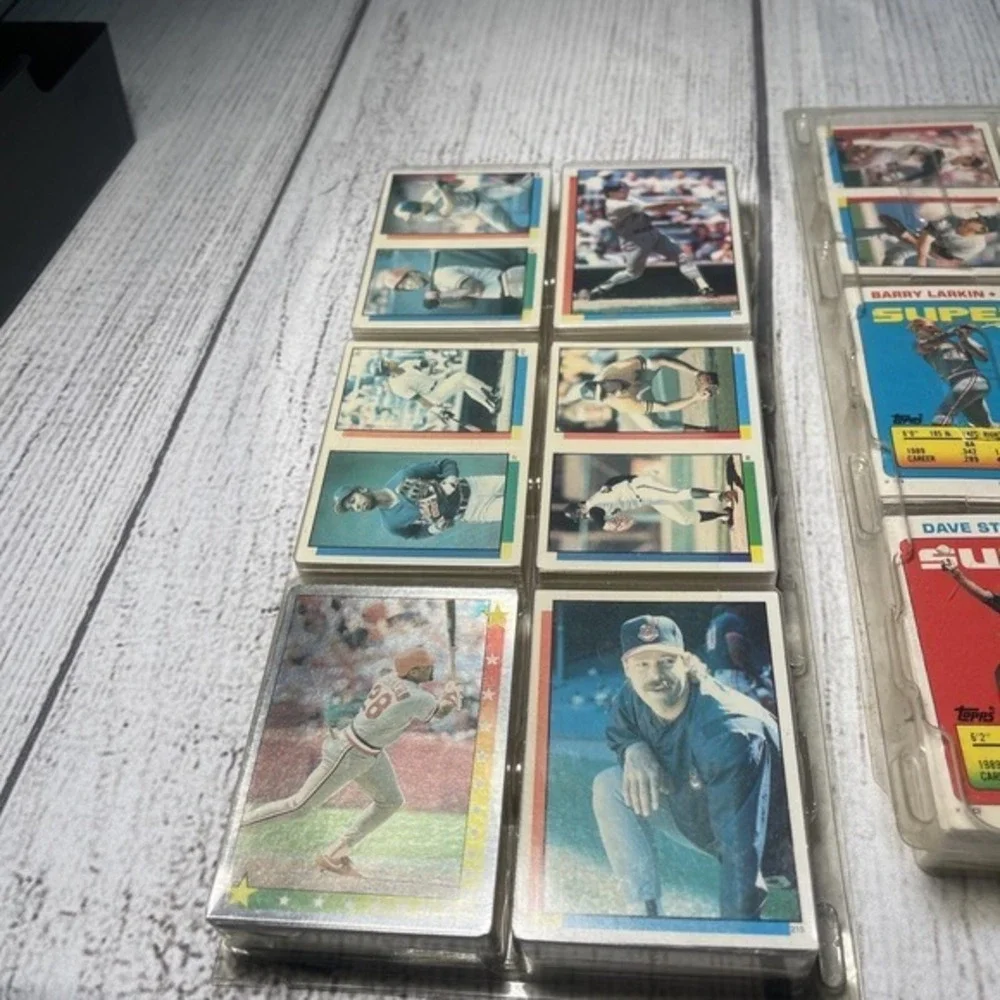 Vintage 1990 Topps Super Star Baseball Cards Lot Ken Griffey Jr Barry Larkin Bo